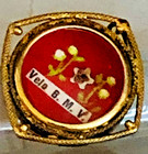 Vintage Sterling Vermeil Theca With Free  Relic     Velo B m v   Mary s Veil