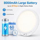 2 4 Pack Wireless Rechargeable Motion Sensor Ceiling Light With Remote Control