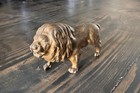 Vintage Cast Iron Lion Bank Still Coin Bank Metal Patina 5   