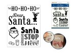 Forever In Time Clear Cling Rubber Stamp Dear Santa Christmas Themed
