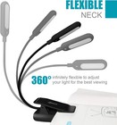 Vavofo Rechargeable Reading Light 7 Leds With 9 Color Temperature 9 Brightness