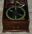 Original Antique Victor Vv-ix Tabletop Victrola Mahogany Wood Finish  