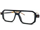 Classic Sophisticated Modern Rerto Clear Lens Eye Glasses Black Optical Frame