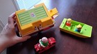 Vintage Fisher Price Popup Camper  Motorcycle    Boat With 3 Peps  Wooden Woman