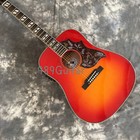 Custom Hummingbird Acoustic Electric Guitar Cherry Sunburst Spruce Top 301 Eq