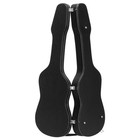 Black Lockable Strat And Tele Hard Shell Electric Guitar Case  Plush Interior