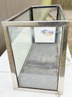 Vntg  Metal Frame Fish Tank Aquarium Stainless 29 Gallon Slate Bottom 30x18x13   
