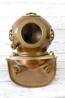 Vintage 7  Brass Copper Mini Divers Helmet Marine Us Navy Mark V Replica Decor