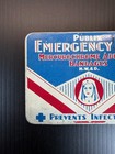Vintage Publix Emergency Kit Original Bandage First Aid Tin Northeast Labs Usa