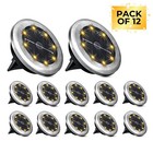 8-12 Solar Inground  Lights Outdoor Waterproof Landscape Led Lights Pathway Yard