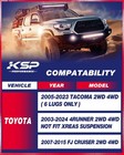 Ksp Leveling Lift Kits For Tacoma  1 5 Inch Front 1 5  Front 2005-2023 Tacoma