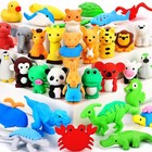 Cute Animal Eraser Toys Pencil Mini Erasers Novelty Party Favors For Rewards