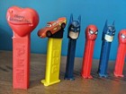 Pez Dispenser Lot Spiderman Batman Woodstock Disney Cars Vintage Heart