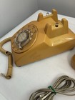 Itt Vintage Rotary Dial Yellow  Gold Table Telephone Shiny