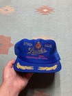 Vintage 80s Trucker Hat Mesh Cap Stroh   s Beer Gold Leaf Tennessee Made In Usa
