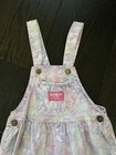 Super Rare Vintage Osh Kosh Aop Floral Vestbak Overalls Girls Size 6 Made In Usa