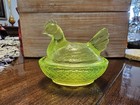 Vintage Miniture Uranium Hen On Nest