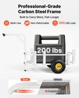 Vevor Beach Fishing Cart 200 Lbs Fishing Cart Wagon Carbon Steel 11 In Tires