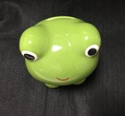 Frog Ceramic Piggy Bank Antique Figure 4 3 Used Collectible Saving Toy Ss1