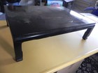 Chinese Black Lacquer Wood Low Coffee Tea Table Special Grade Figurative Panel