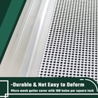 Flehomo Gutter Guard 5 Inch Stainless Steel Micro Mesh Gutter Covers Pine