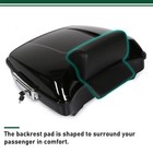 Black Razor Pack Rack For Harley Touring Tour Pak Street Glide Road King 14-25