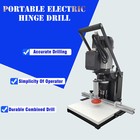 Portable Electric Hinge Drilling Machine Boring Drill Press With 35mm 3mm Drill
