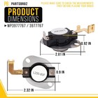 Wp3977767 Dryer Thermostat For Whirlpool Kenmore Maytag As Pictured