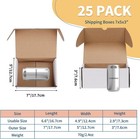 7x5x3 White Shipping Boxes Set Of 25  Corrugated Cardboard Mailer Boxes 