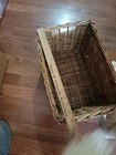 Vintage Wicker Wooven Basket Rectangle 9 By 16