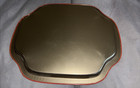 Vintage Mid Century Modern Floral Birds Metal Trinket Mini Tray