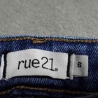 Rue 21 Patch Denim Pants Women s Size 6 Blue Skinny Distressed Casual