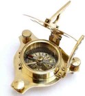Nautical Compass Brass West London Sundial  Compass With Wood Box Lots Of 10 Pcs