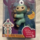 Fingerlings Zoe Turquoise Baby Monkey With Purple Hair Wow Wee New 