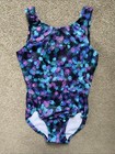 Girls Dynami Size Child M Multicolored Gymnastics Leotard 