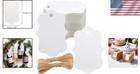 Versatile 100 Piece Blank Kraft Gift Tags With Easy-to-use Twine  2 75x1 97 Inch
