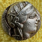 Ancient Athens Greece Athena Owl Tetradrachm Coin 440-404 Bc  16 1 Oz  Sterling 