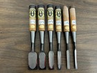 Iyoroi Oire Nomi Japanese Bench Chisels    Lot Of 6   Used