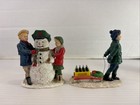 Coca-cola Town Square Collection 1992 Christmas Village Figurines Lot Of 4