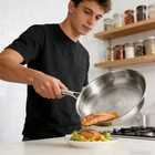 11 02 In Titanium Frying Pan With Lid   Frying Pan  Cooking Pan For Pan-frying
