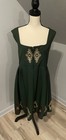 Vintage Original Wurzer Dirndl Dress Size Eu 46  Us 10 Embroidered Oktoberfest