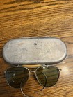 Vintage B l Ray Ban Aviator Outdoorsman Green Shade Sunglasses In Orig Case 