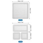 20pcs 2 Styles Fiberglass Window Screen Repair Kit  Grey