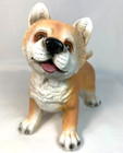 Akita Puppy Dog Statue Figurine New Resin Standing