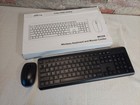 Wireless Keyboard Mouse Combo Mk258 Full Size Quiet Slim Black Pc Laptop Desktop