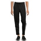 Athletic Works Black Mens Track Pant Size Large Elastic Waist Drawstring