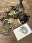 Antiqyue Victorian Edwardian Jewelry Mirror Glasses Tray Postcard Purse Lot Look