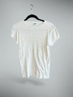Dkny Vintage 90s Oatmeal Gray Ribbed Shirt Sleeve T Shirt Size M l