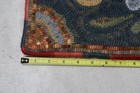 Hand Hooked Wool Rug Flower Basket Folk Art 12x26 Signed Gva Grace Ayres 2014 A2