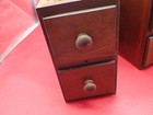 Antique Singer Treadle Sewing Machine Wooden Drawers 2 Sets Of 2 Drawers